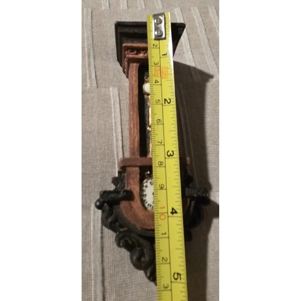Miniature Doll House‎ Grandfather Clock Metal/Resin Vintage